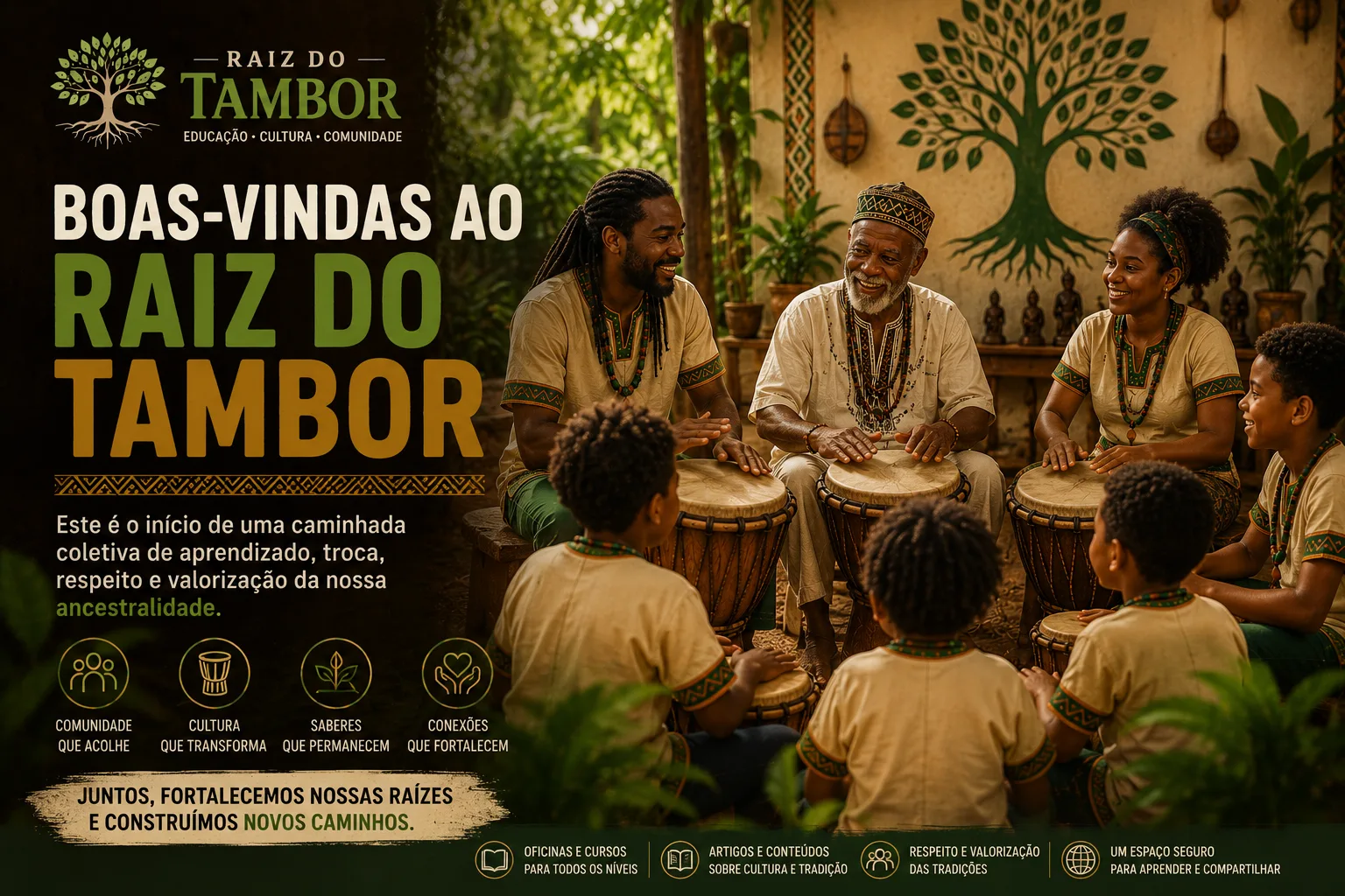 Boas-vindas ao Raiz do Tambor