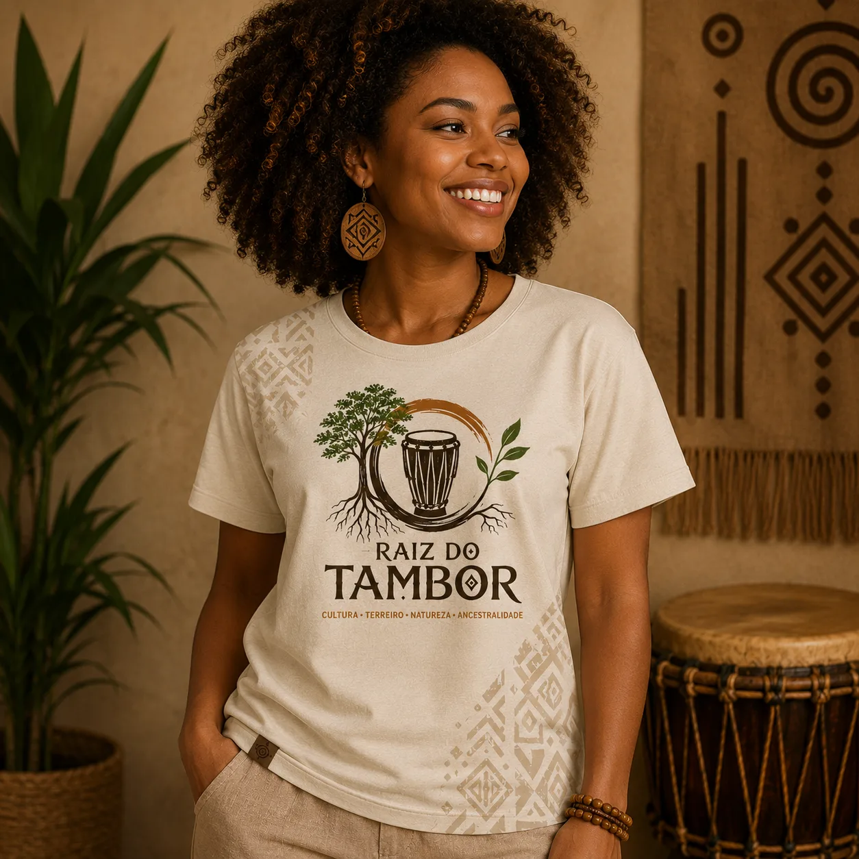 Camiseta Cultura, Terreiro, Natureza e Ancestralidade