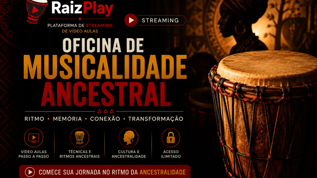 Capa do título Oficina de Musicalidade Ancestral